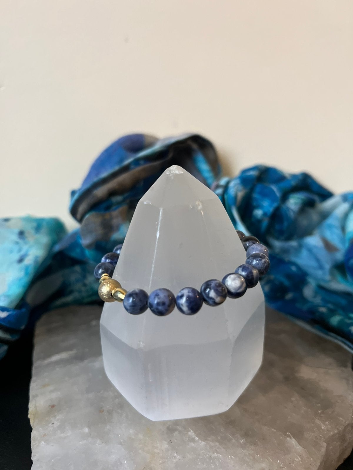 Sodaliet zilver beschermt vertrouwen magie geluk TIP, Sieraden, Tassen en Uiterlijk, Ringen, Blauw, Nieuw, Ophalen of Verzenden