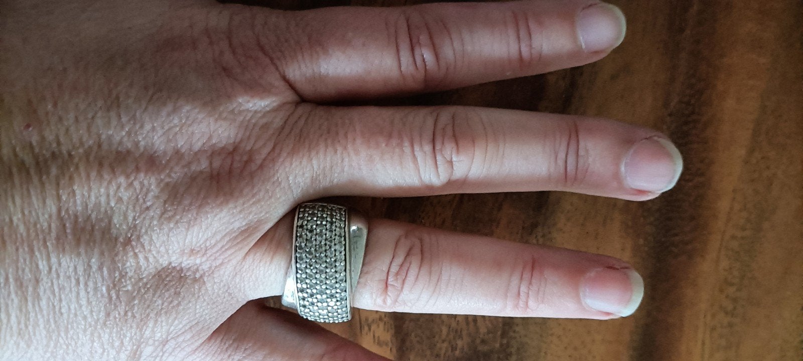 zilveren ring van ti sento maat 58, 18 tot 19, Ophalen of Verzenden, Zo goed als nieuw, Dame
