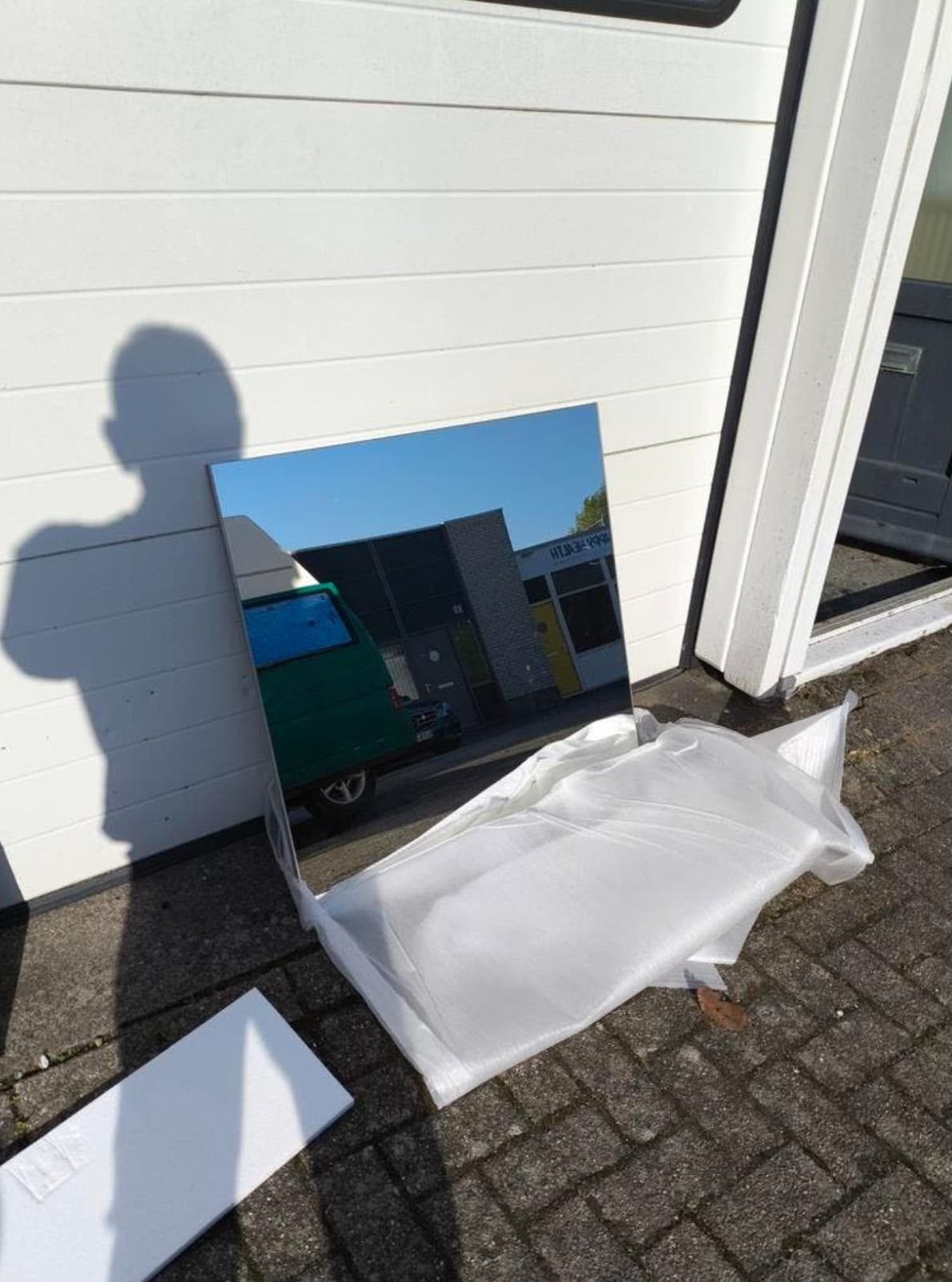 Badkamerspiegel vierkant 80 cm, Huis en Inrichting, Ophalen, Nieuw, Vierkant, Minder dan 100 cm