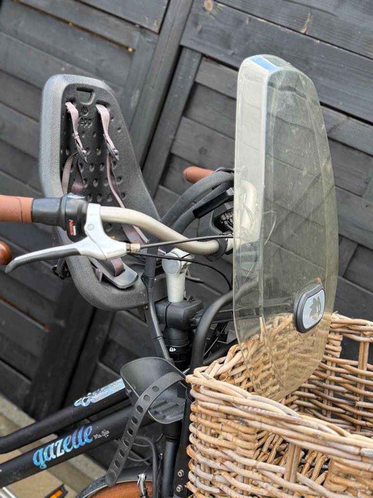 Yepp voorzitje met windscherm en sleutel, Ophalen, Voorzitje, 0 t/m 13 kg, Gebruikt