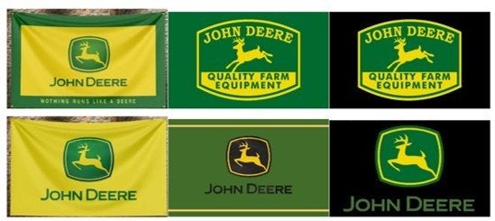 John Deere Vlag Flag 6 uitvoeringen. Nieuw., Diversen, Ophalen of Verzenden, Nieuw