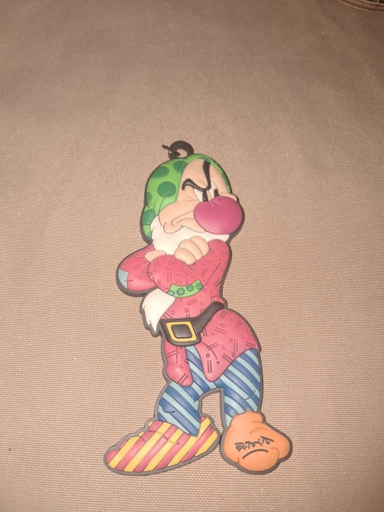 Disney Britto Grumpy Sleutelhanger - Grumpy, Verzamelen, Ophalen of Verzenden, Sneeuwwitje of Doornroosje, Zo goed als nieuw, Beeldje of Figuurtje