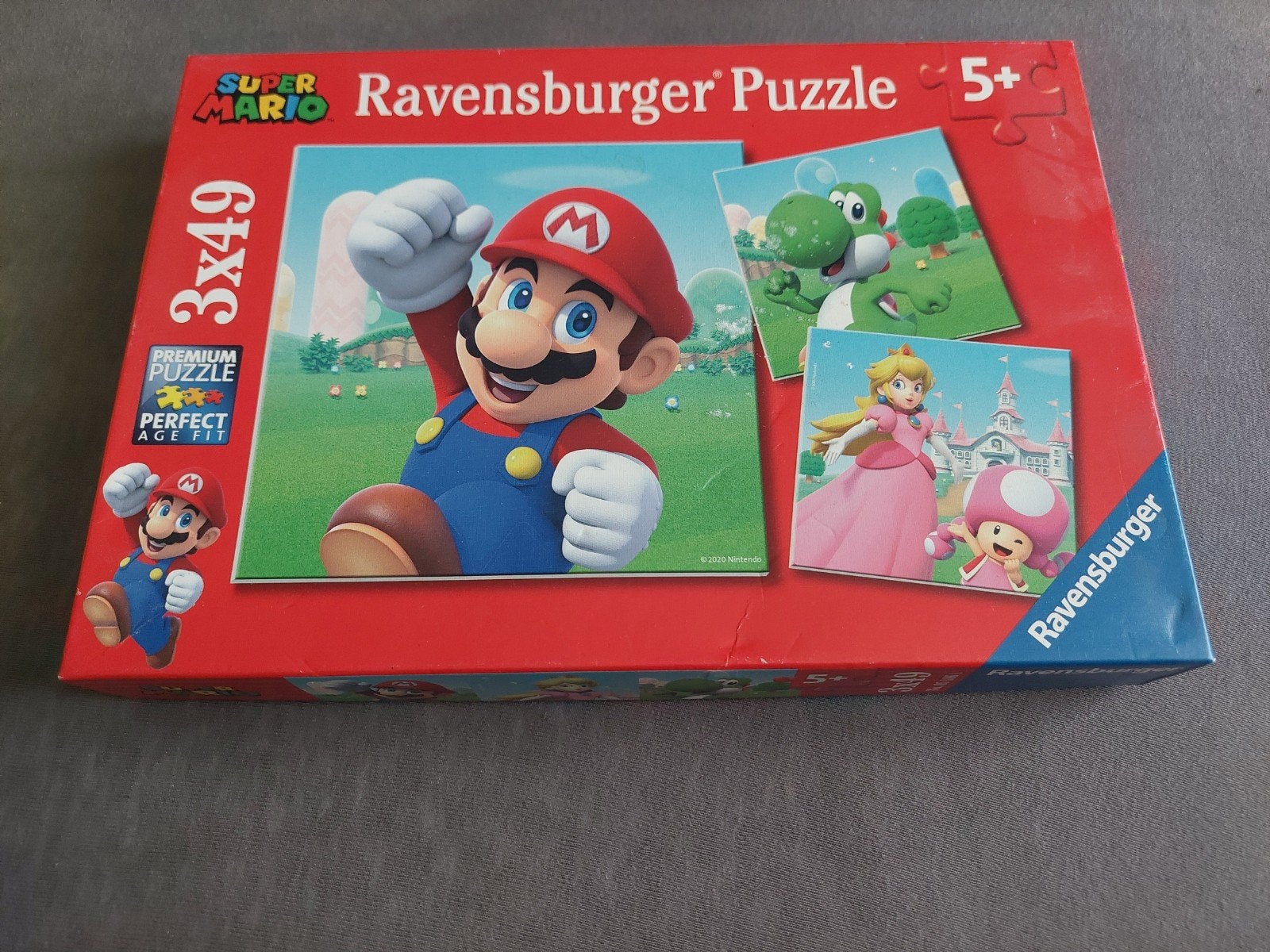 Ravensburger Super Mario Puzzel 3x49 stukjes, Ophalen of Verzenden, 10 tot 50 stukjes, Zo goed als nieuw, 6 jaar of ouder