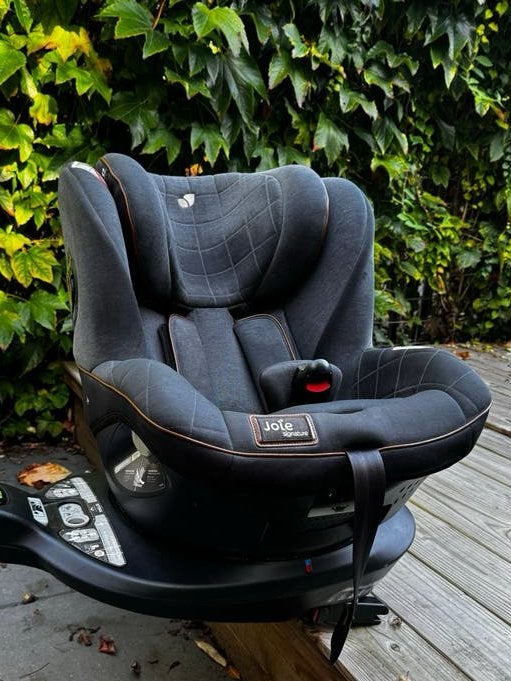 Joie Signature i-Spin 360 draaibaar autostoel met base, Gebruikt, 0 t/m 18 kg, Verstelbare rugleuning, Isofix