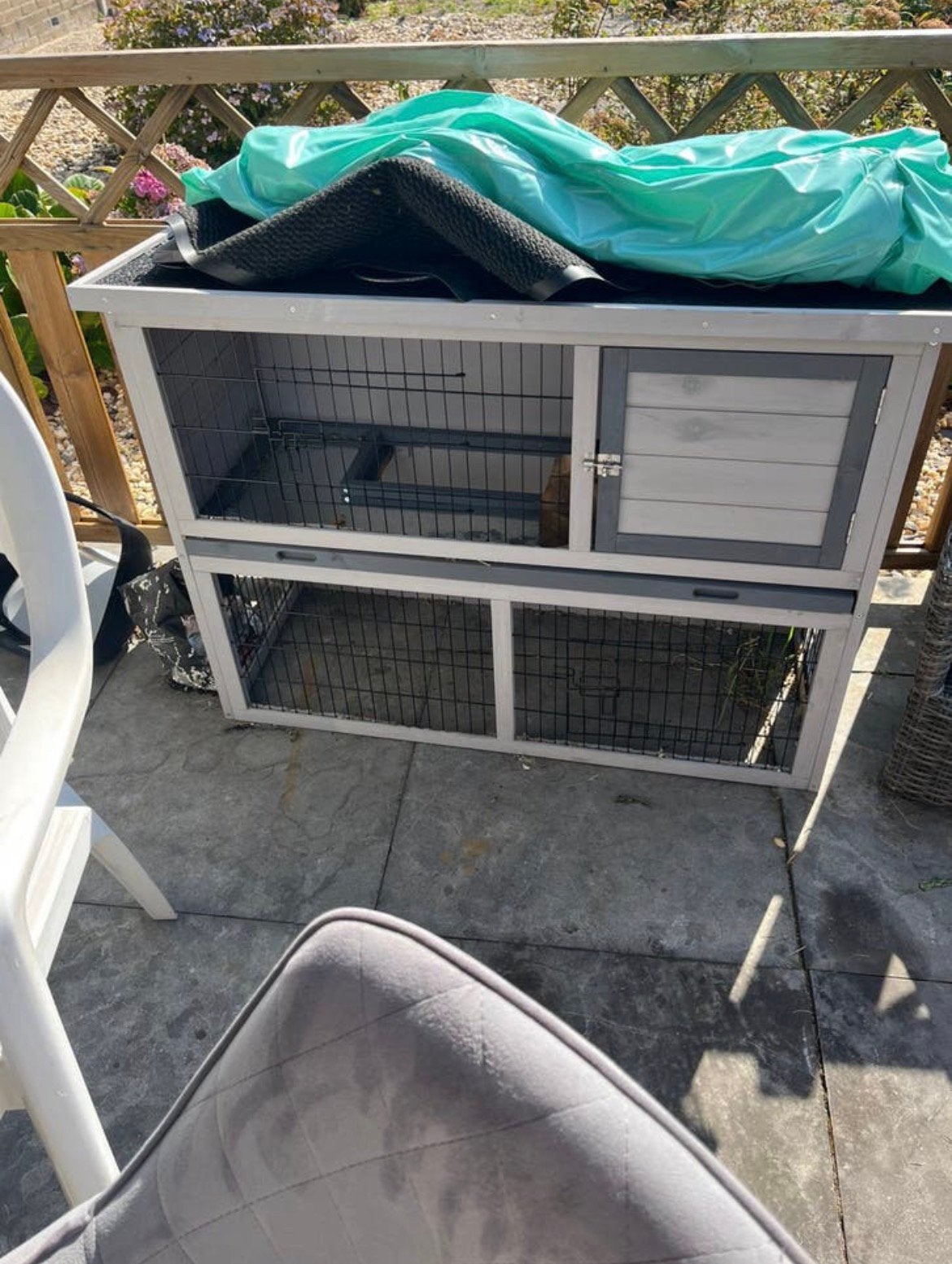 Konijnen/cavia kooi, Dieren en Toebehoren, Kooi, Zo goed als nieuw, Cavia, Ophalen