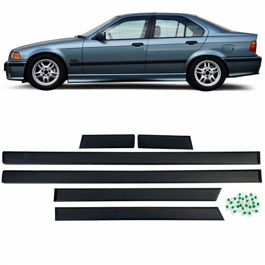 Deurlijsten Set Voor BMW E36 Sedan Touring Sport Look 6-deli, Verzenden, Automotive Parts, A.parts@hotmail.nl, Trasmolenlaan 12 3447 GZ Woerden