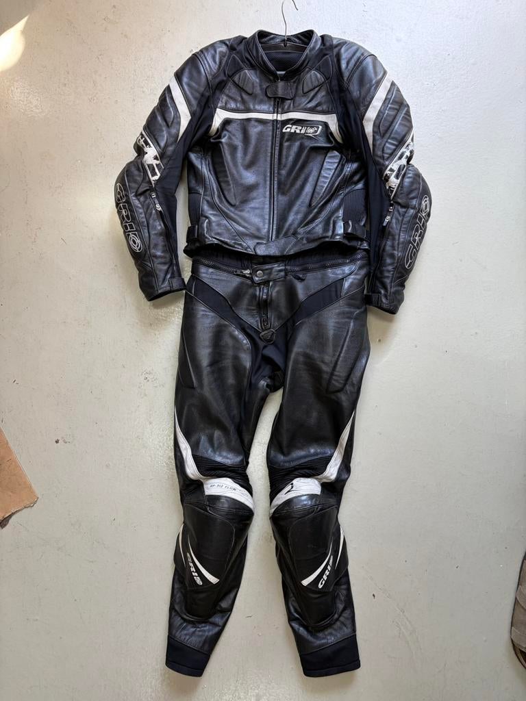 GRID leren motorpak, Motoren, Kleding | Motorkleding, Combipak, Tweedehands, Ophalen of Verzenden