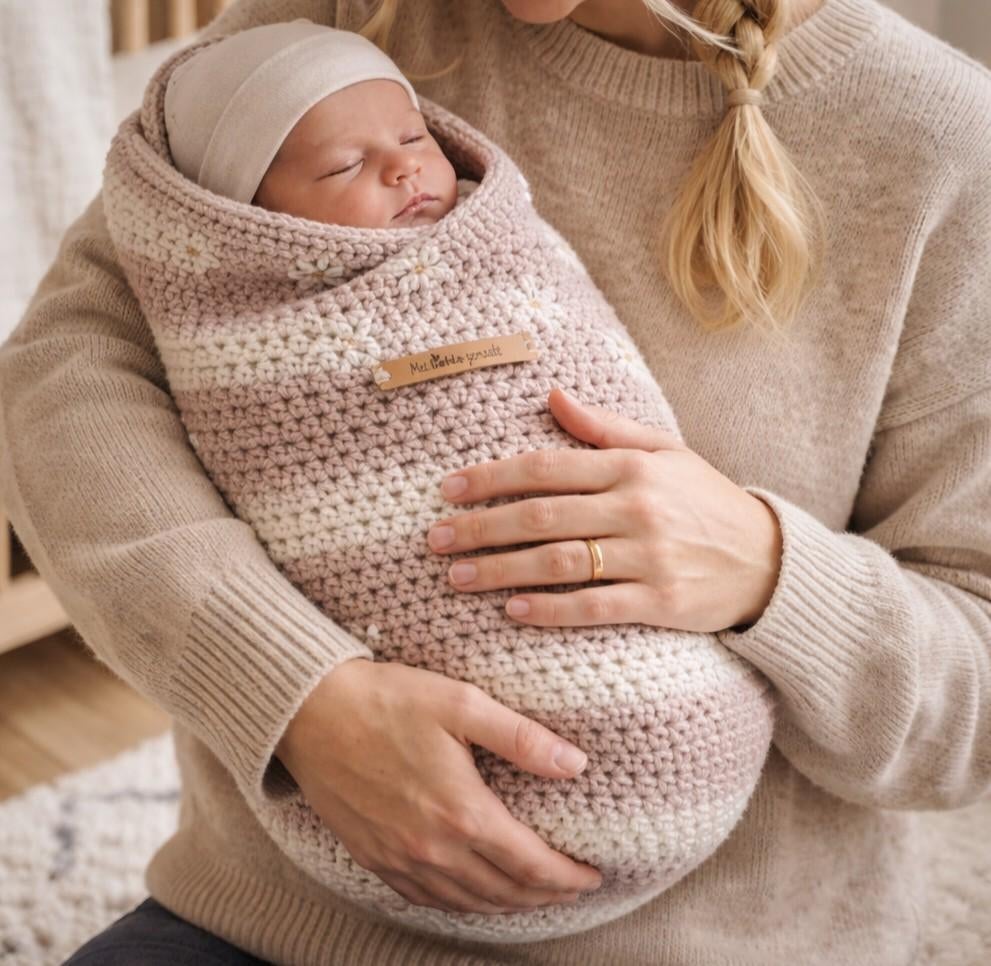 Gehaakte babycocoon, Kinderen en Baby's, Ophalen of Verzenden, Nieuw, Deken