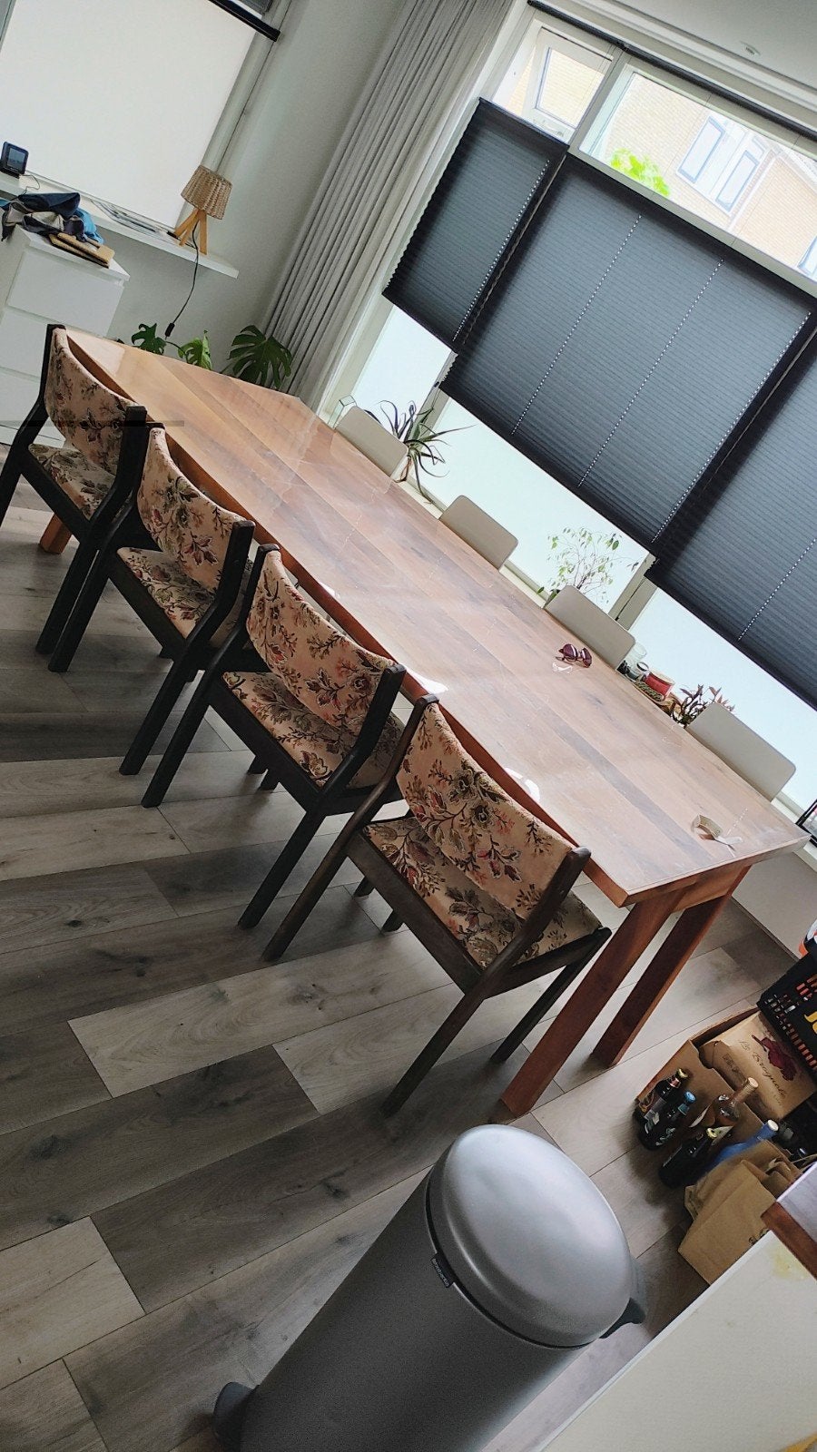 Pilat & Pilat Wybe Eettafel – Massief Walnoot – 240x100 cm –, Ophalen, 50 tot 100 cm, Vijf personen of meer, Rechthoekig