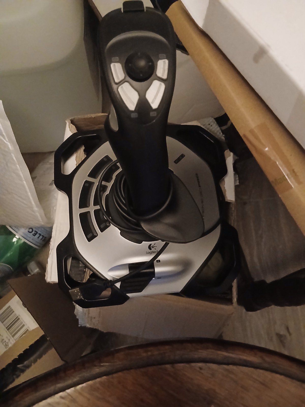 logitech 3d pro extreme joystick, Computers en Software, Ophalen of Verzenden, Zo goed als nieuw
