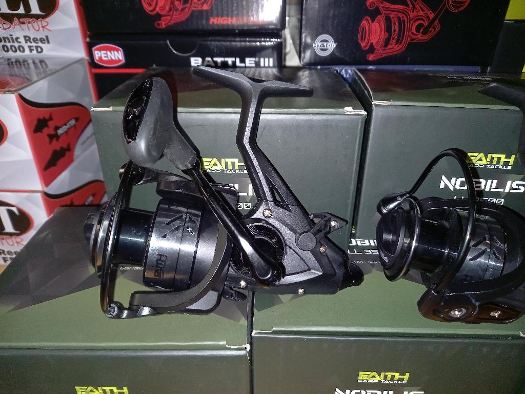 Baitrunner molens (Faith) Nobilis 3500LL...nieuw in doos, Info@hengelsportleon.nl, Molen, Nieuw, Ophalen of Verzenden