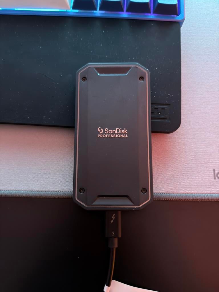 4 TB SanDisk Professional PRO-G40 SSD, Thunderbolt, SSD, Ophalen of Verzenden, Zo goed als nieuw