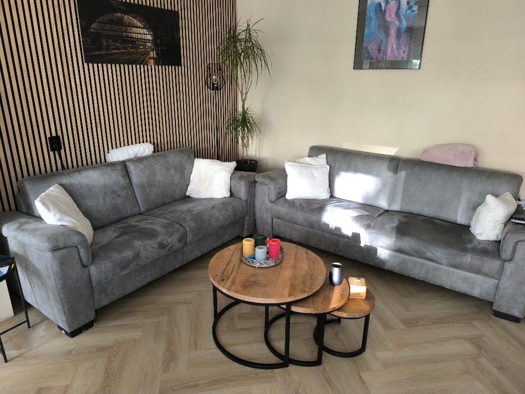 mooi bankstel, Ophalen, Gebruikt, 75 tot 100 cm, Rechte bank