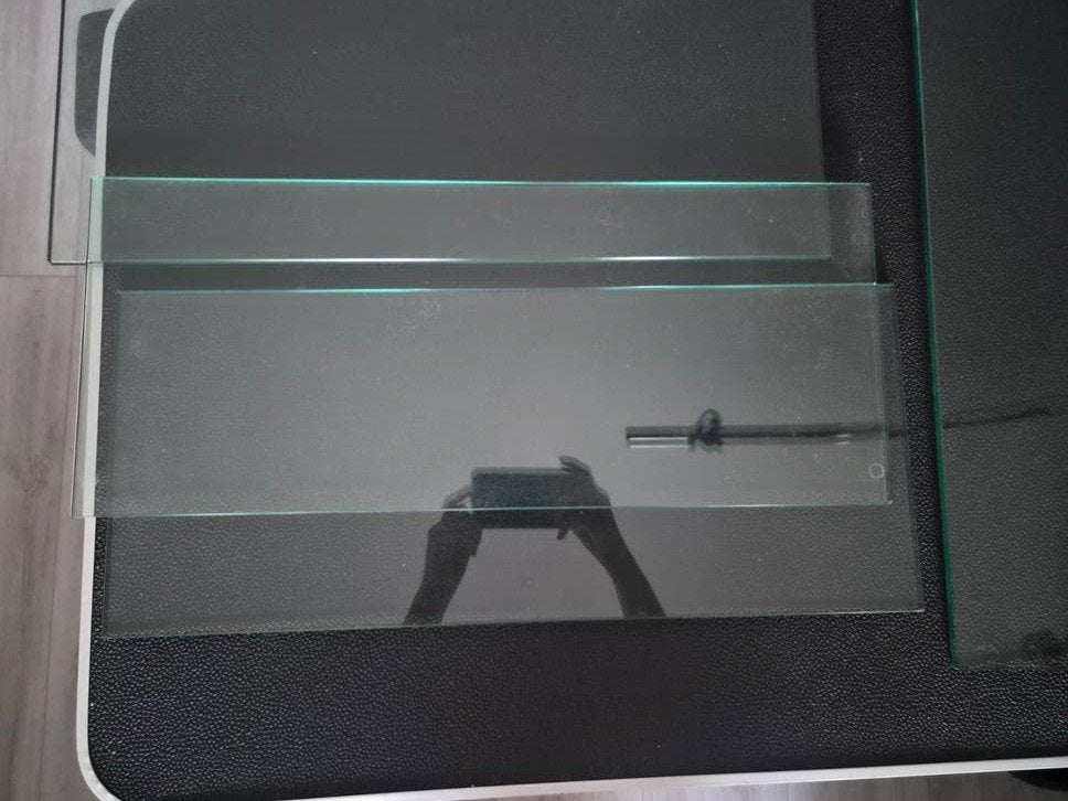 4x Glasplaat 57,2 x 24,1 x 0,8 cm facet geslepen, Ophalen of Verzenden, Gebruikt