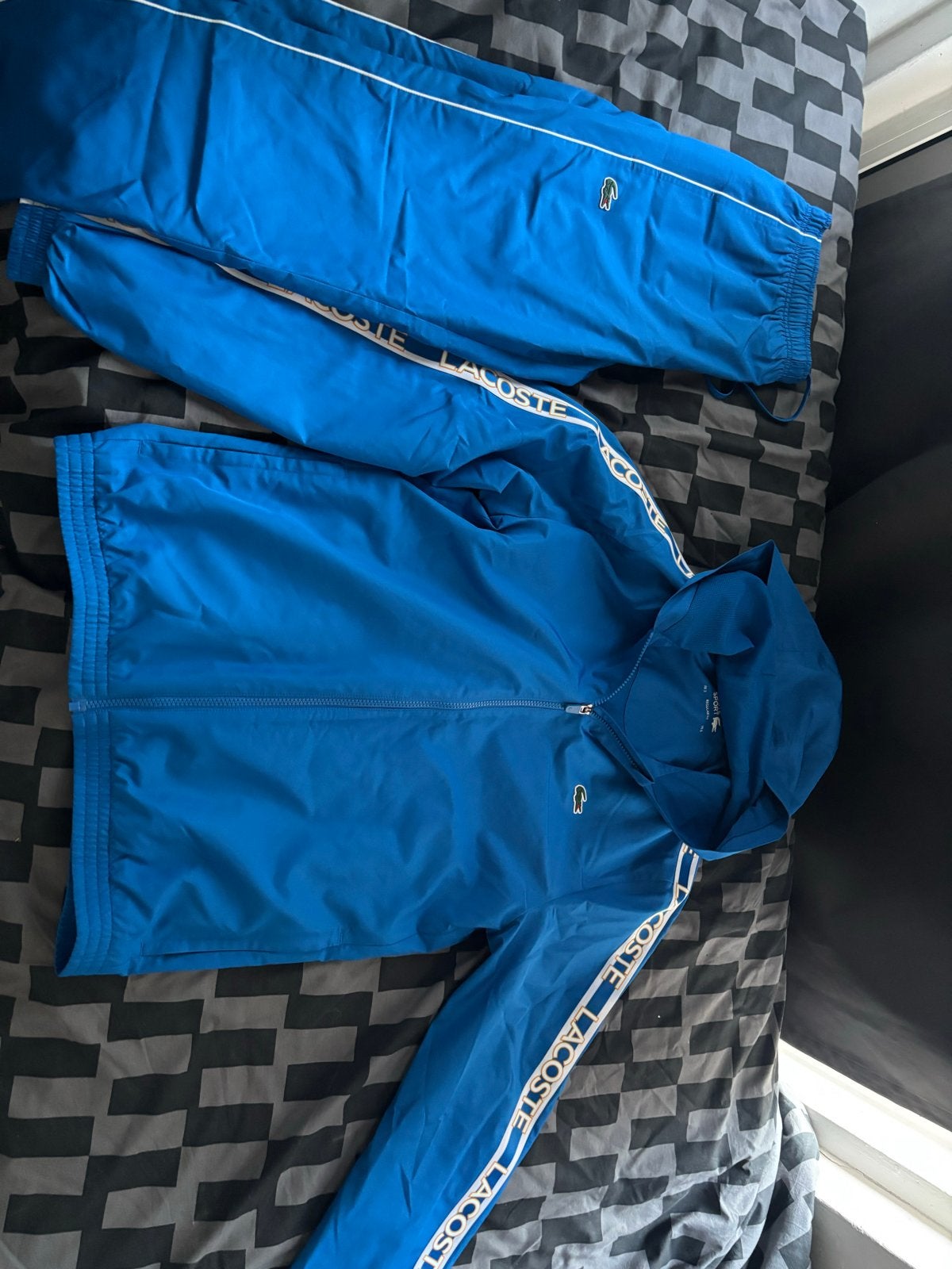 Orginele Lacoste Sport Trainingspak - Blauw (Maat S), Ophalen, Fitness, Blauw, Zo goed als nieuw