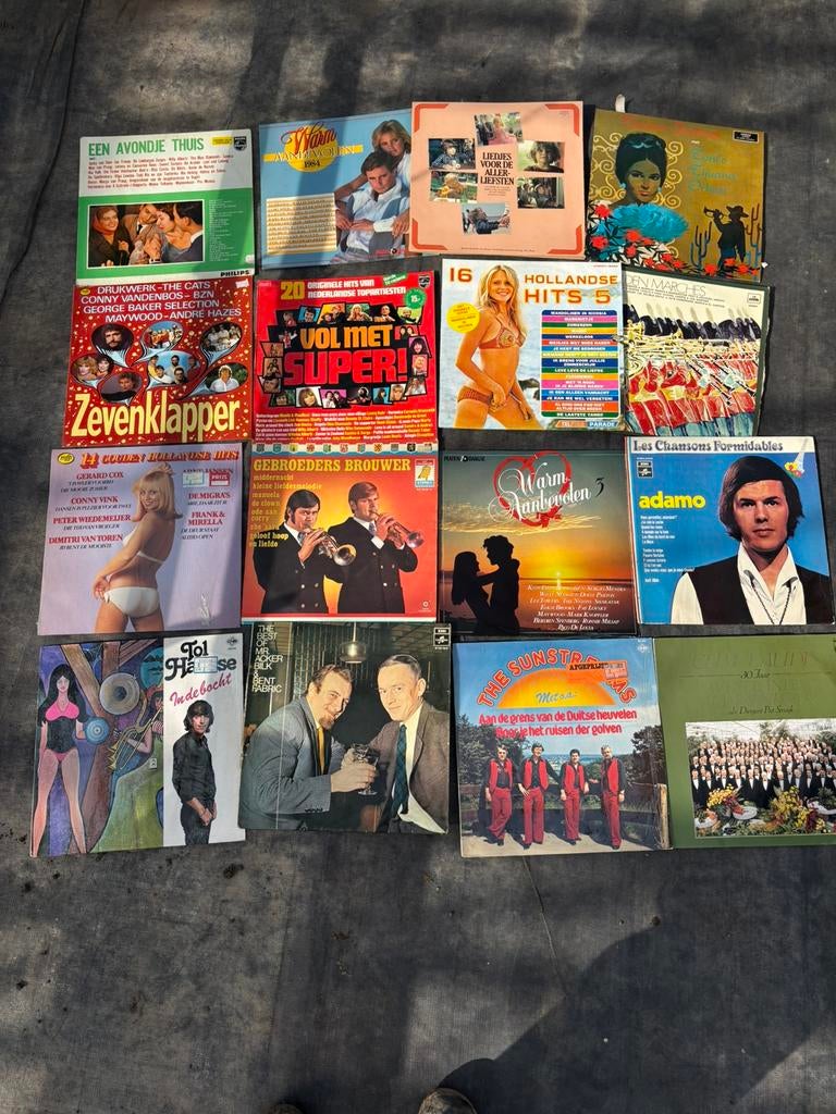 Partij oude lp’s vinyl alles vd foto voor 4 euro, Ophalen of Verzenden, Zo goed als nieuw, Overige formaten, Pop