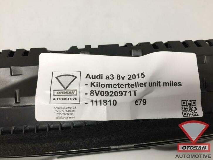 audi a3 8v 2015 kilometerteller tacho unit miles 8v0920971t, Gebruikt, AUDI AG, Auto-Union-Strasse 1
85045  Ingolstadt, DE, Kundenbetreuung@audi.de