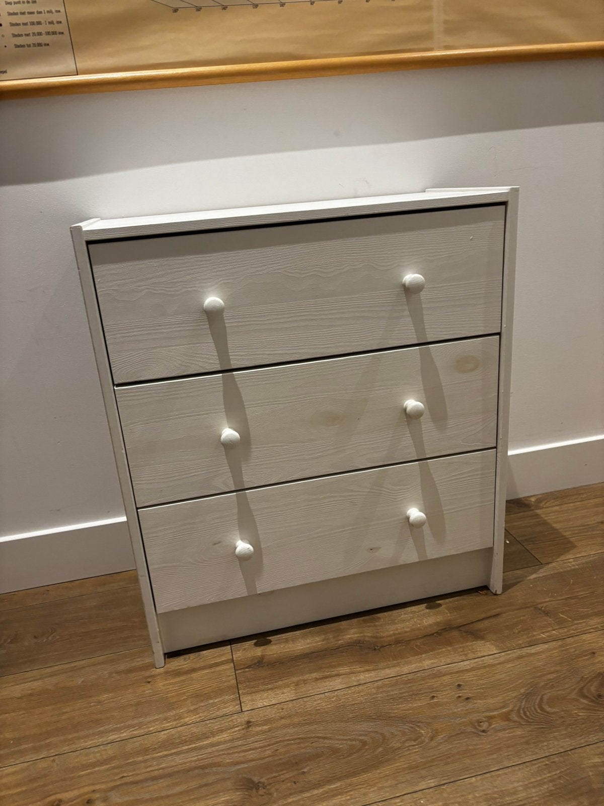 Ladekastje, kastje 3 lades, wit ikea Rast hout, Ophalen, Gebruikt, 50 tot 100 cm, 3 of 4 laden