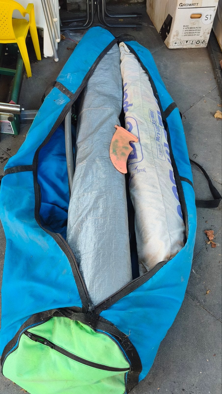 Foto 5 van Gebruikte surfplank met 2 zeilen - Complete set