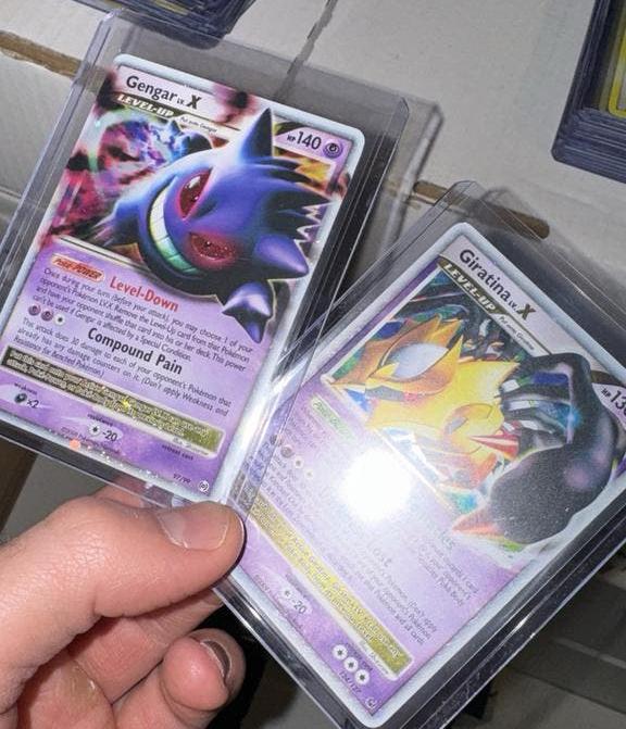 Gengar LV.X & Giratina LV.X - Pokemon kaarten LVL X, Ophalen of Verzenden, Gebruikt, Meerdere kaarten, Foil