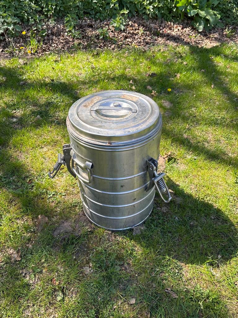 Metalen voedselcontainer/ Gamellen defensie 30 liter, Ophalen, Landmacht, Nederland