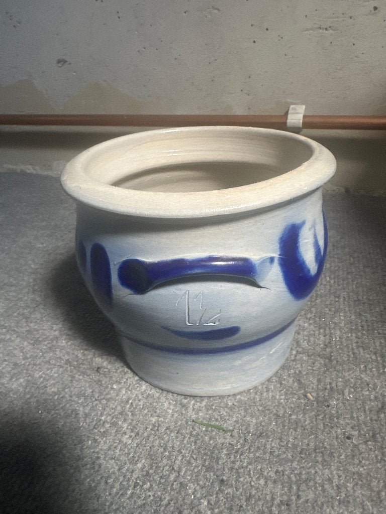 Klassieke Keulse pot met oren – 1,5 liter – Grijze gres pot, Ophalen of Verzenden