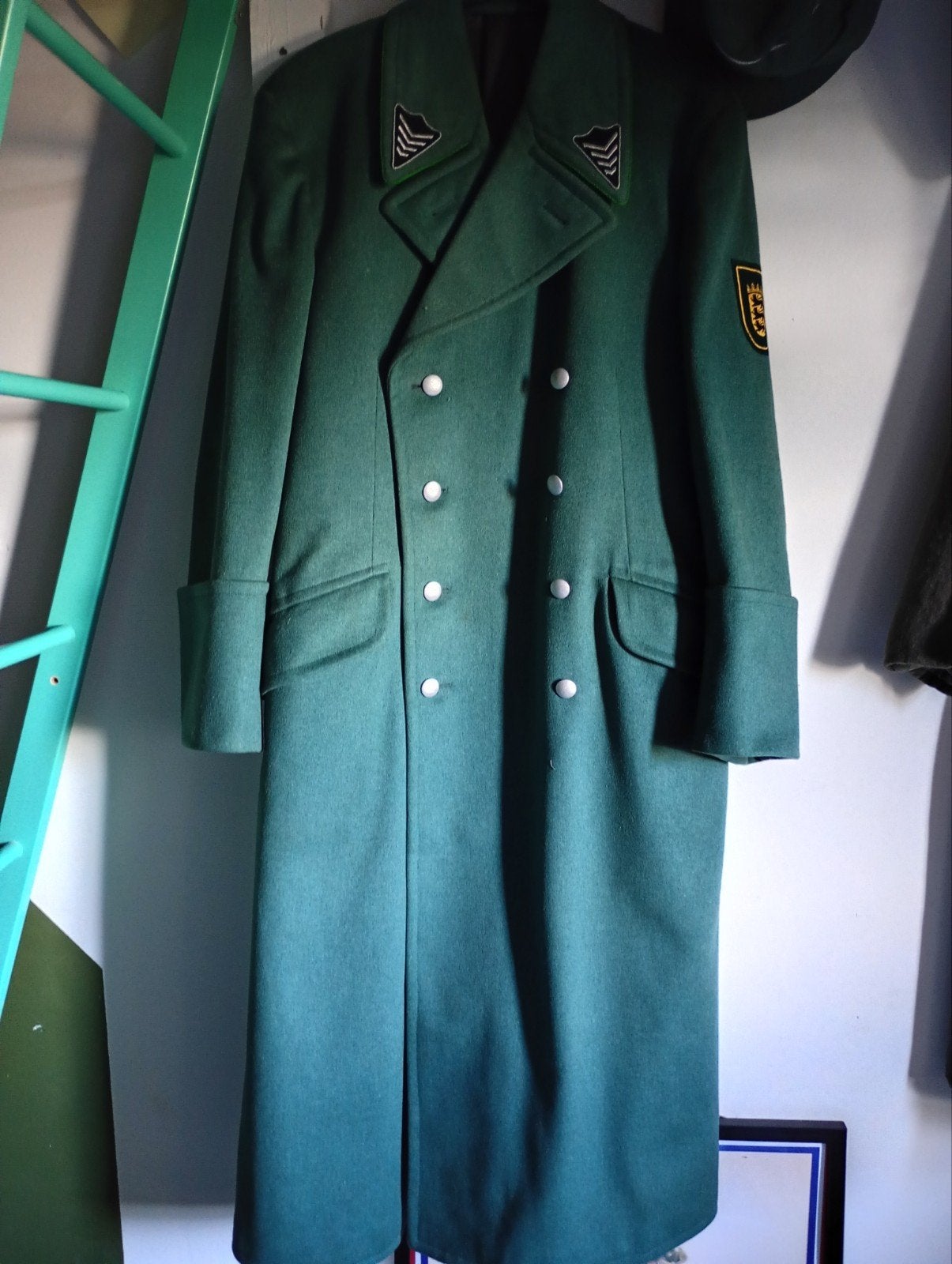 west Duitse Polizei Mantel & cap, Verzamelen, Ophalen of Verzenden, Overige soorten, Duitsland, Kleding of Schoenen