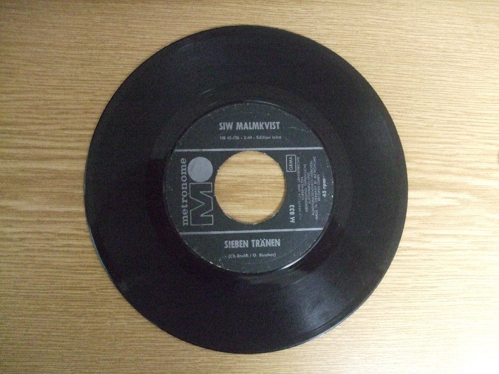 SIW MALMKVIST     SIEBEN TRANEN / COLUMBUS FAND AMERIKA, 7 inch, Single, Ophalen of Verzenden, Zo goed als nieuw