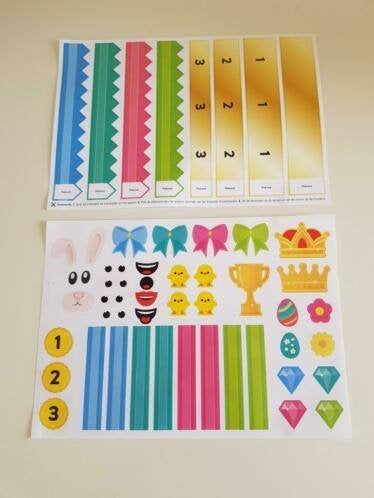 Stickers , eierhouders en kroontjes voor Pasen, Verzenden, Nieuw