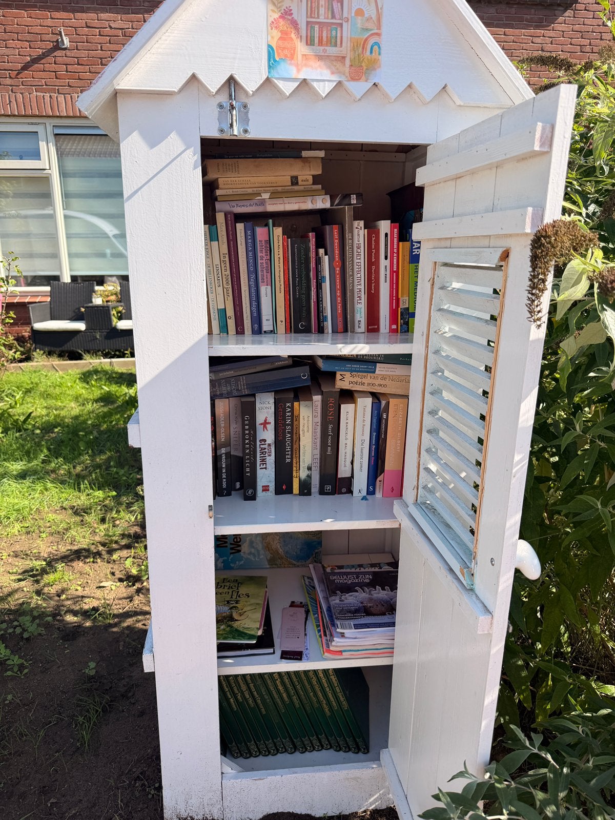 Minibieb, veel aanbod aan boeken en tijdschriften, Ophalen, Gelezen