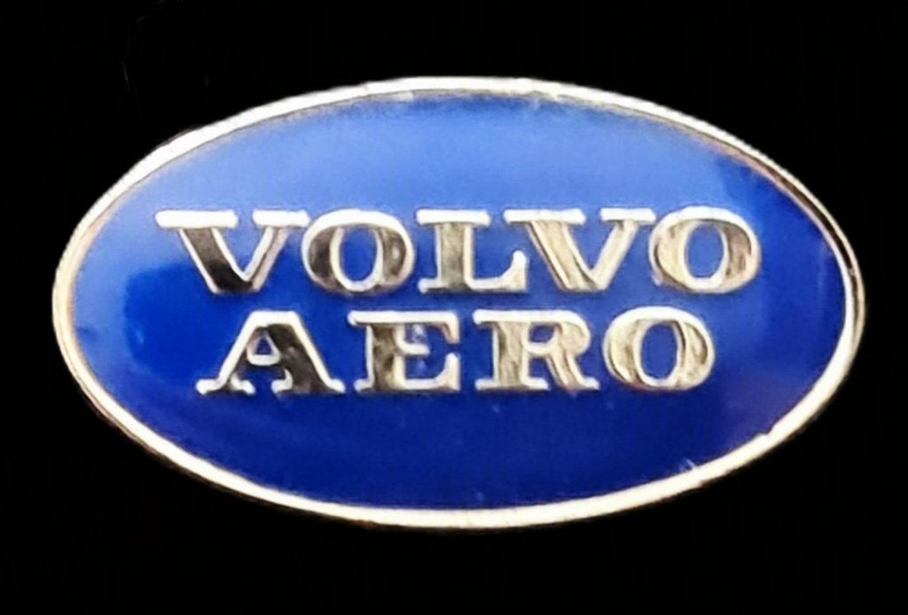 Volvo Aero pin- epoxy ovaal, Verzamelen, Verzenden, Nieuw, Transport, Speldje of Pin