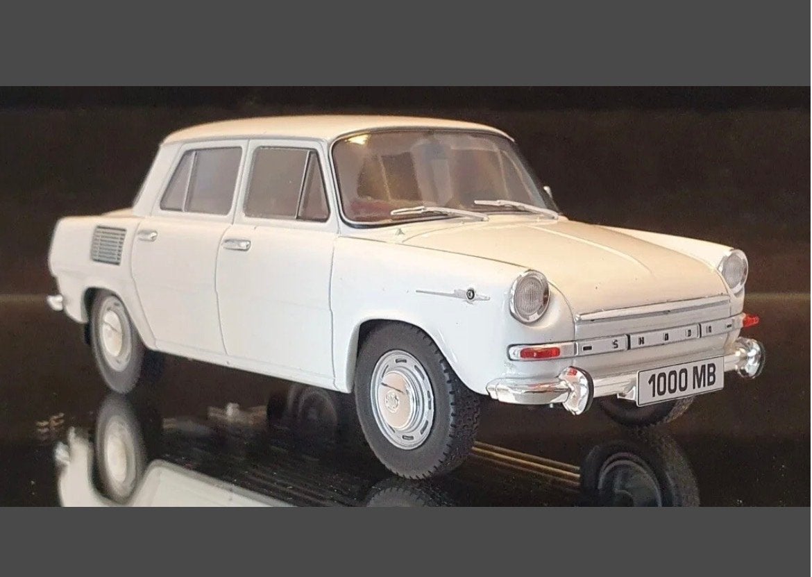 Skoda 1000 MB Whitebox 1:24, Ophalen of Verzenden, Nieuw, Auto, Overige merken