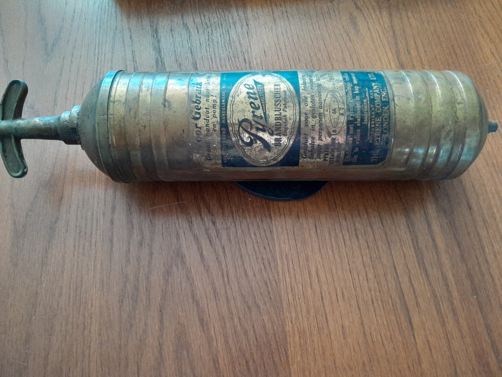 Vintage Pyrene brandblusser - Decoratief item, Ophalen of Verzenden