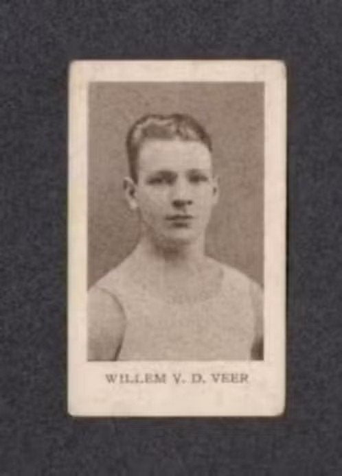 Sportplaatje Willem v.d. Veer Bokser Kampioen 1931 (215), Ophalen of Verzenden, Zo goed als nieuw