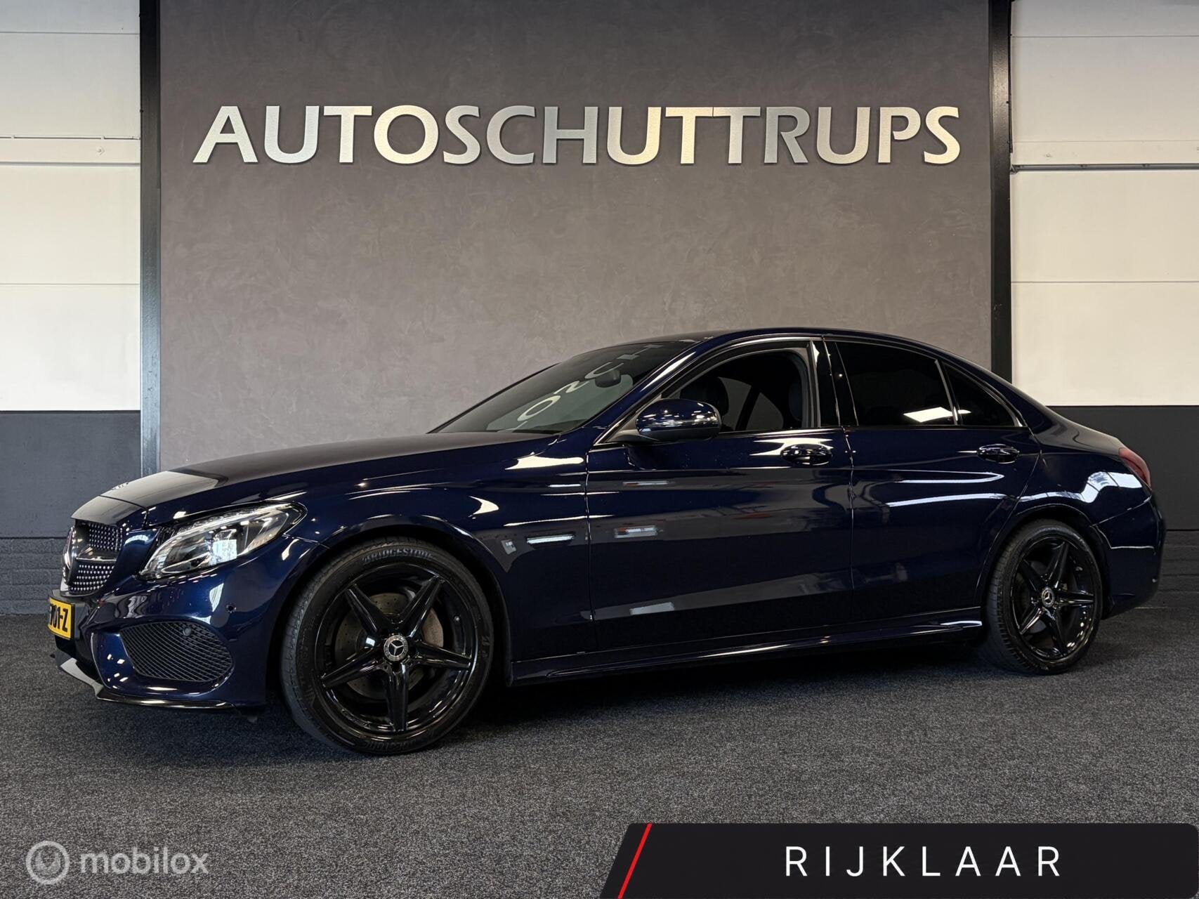 Mercedes C-klasse 180 AMG Sport Edition LED / NAP / LEDER /, Auto's, Automaat, Blauw, Bedrijf, 710 kg