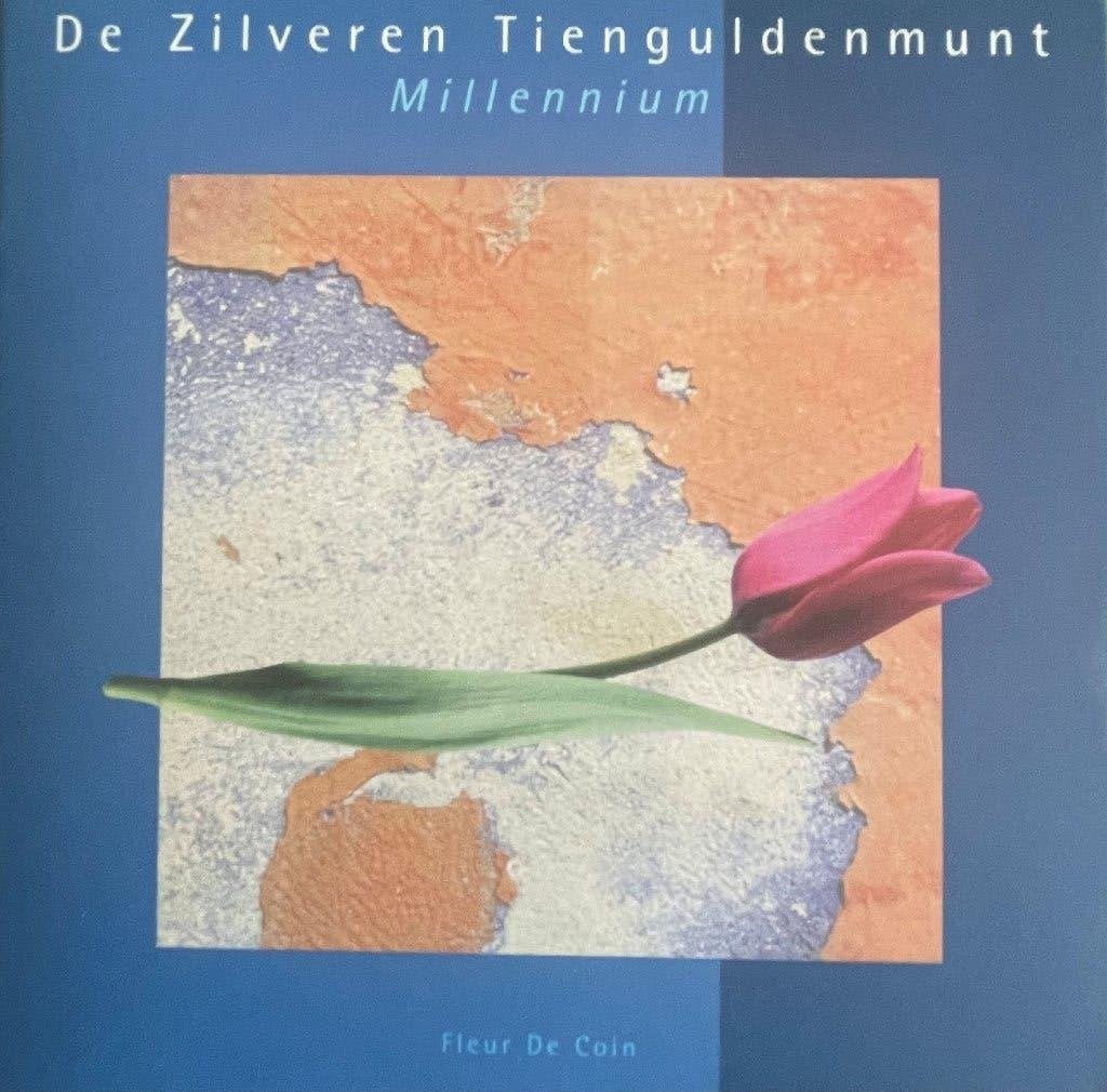 10 gulden zilver FDC 1999/2000 Millennium, Setje, Koningin Beatrix, Zilver, Ophalen of Verzenden