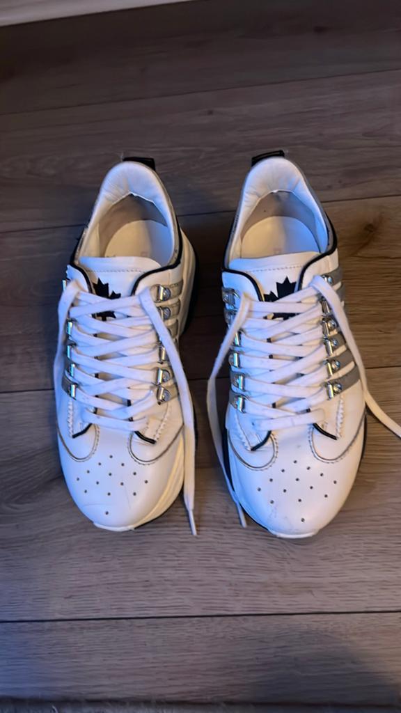 ZGAN ORGINEEL Dsquared2 sneakers wit - Maat 41, Ophalen of Verzenden, Zo goed als nieuw, Wit