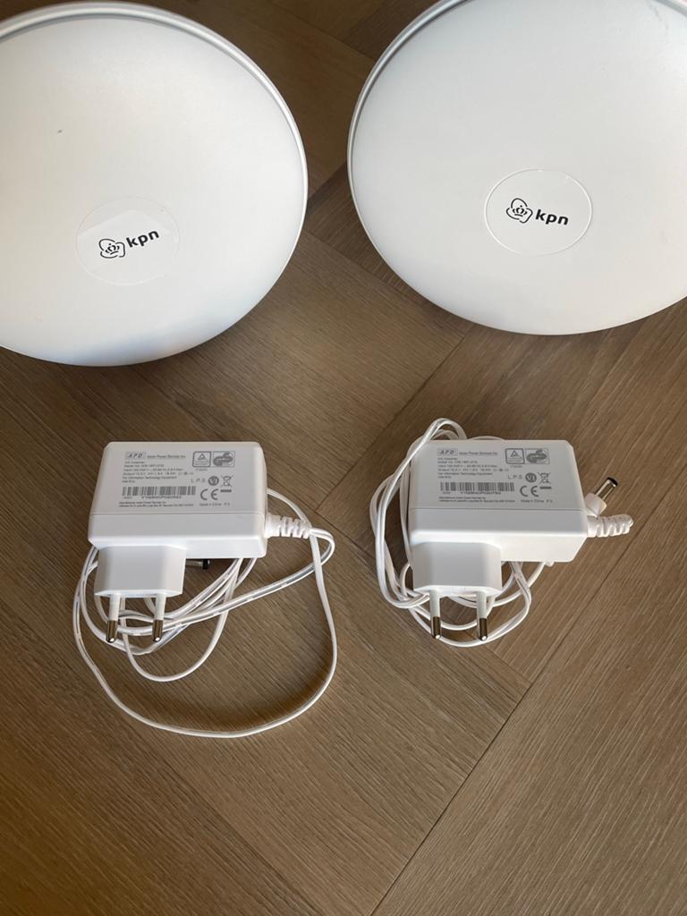 KPN SuperWifi punten (2 stuks) voor optimaal bereik, Ophalen, Zo goed als nieuw