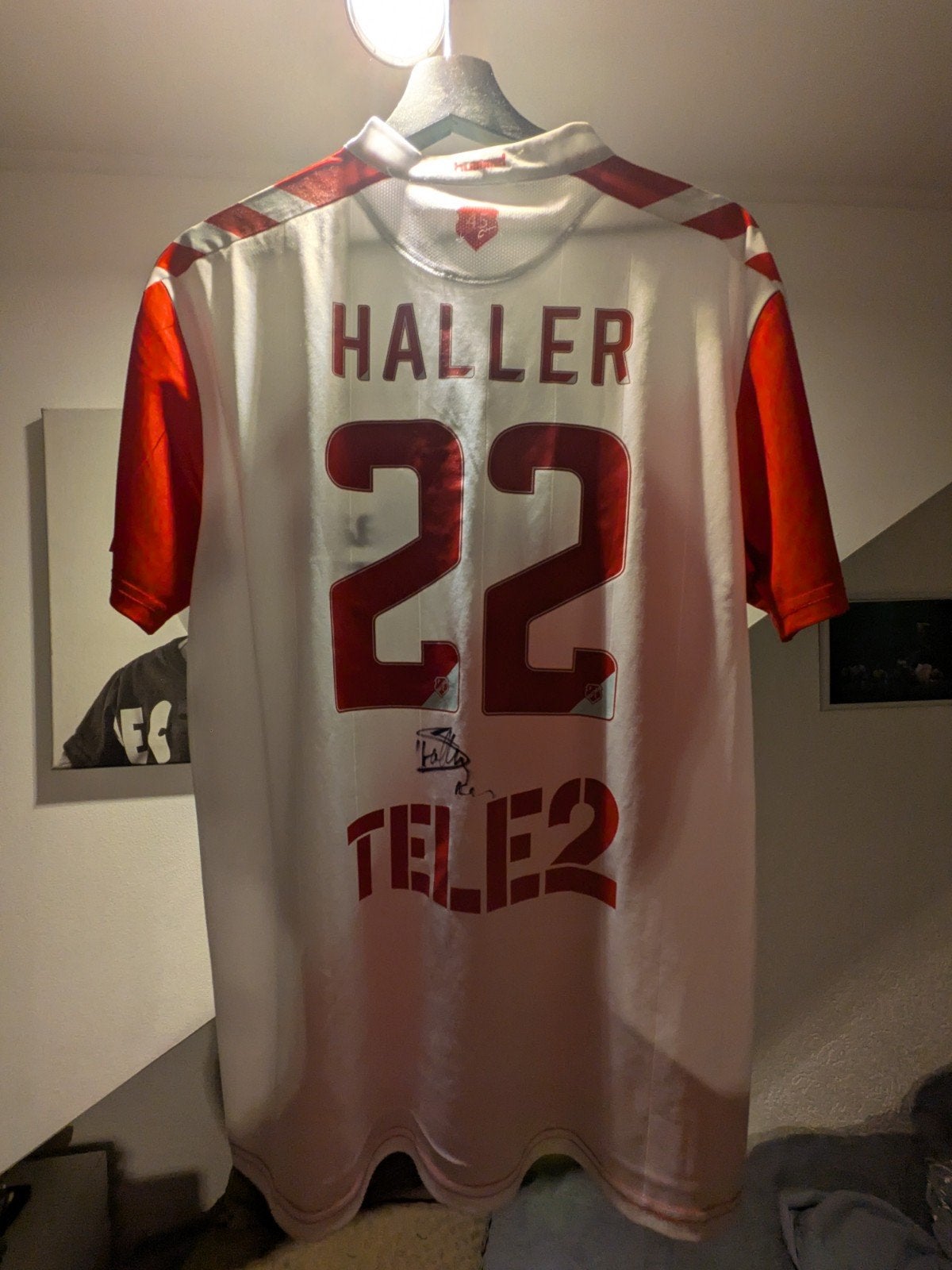 Gesigneerd FC Utrecht thuisshirt 2015/2016 Sebastien Haller, Maat 48/50 (M), Wit, Ophalen of Verzenden, Zo goed als nieuw