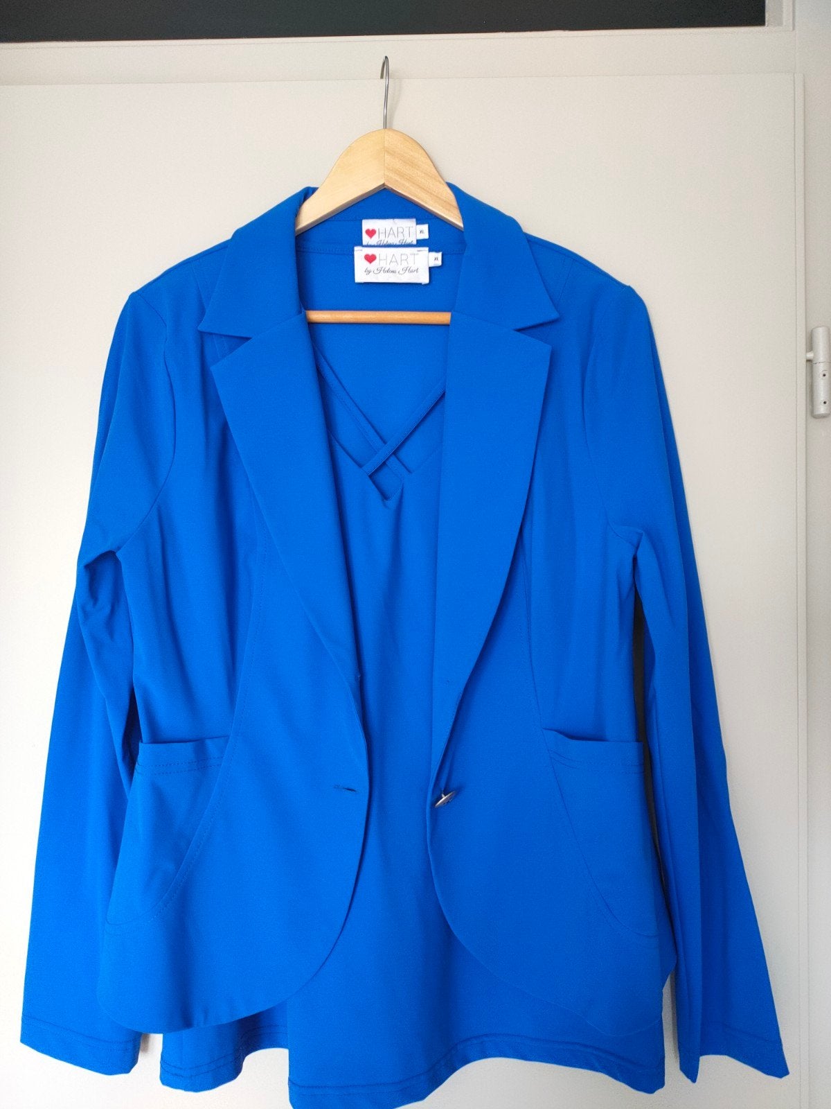 Kobalt blauwe blazer en top set van  Helena Hart XL, Blauw, Maat 46/48 (XL) of groter, Nieuw, Ophalen of Verzenden