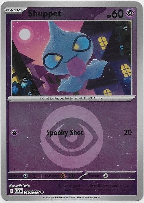 Ascended Heroes,  Shuppet [reverse] 90/217, Verzenden, Nieuw, Losse kaart