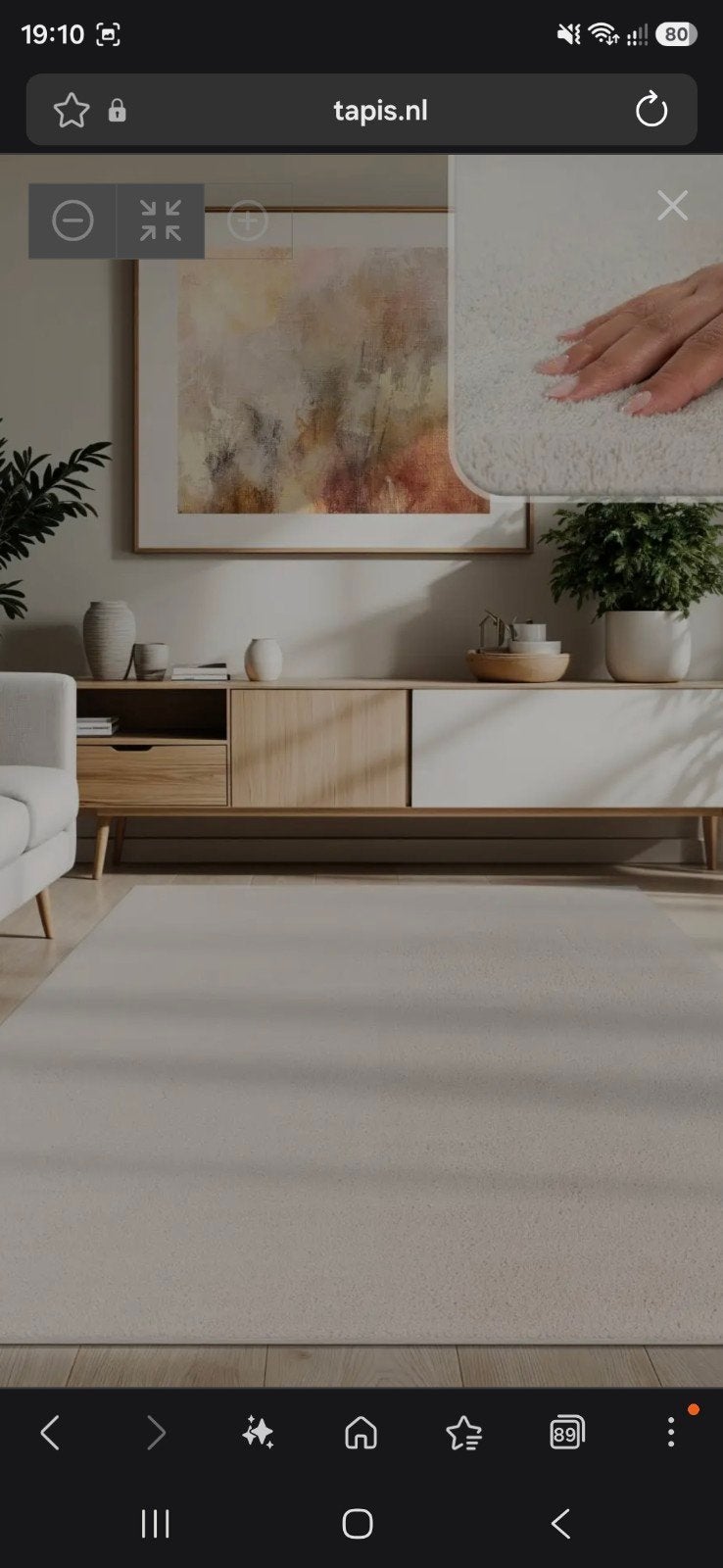 Zacht crèmekleurig vloerkleed 300x400 nieuw, Ophalen of Verzenden, 200 cm of meer, Crème, Rechthoekig