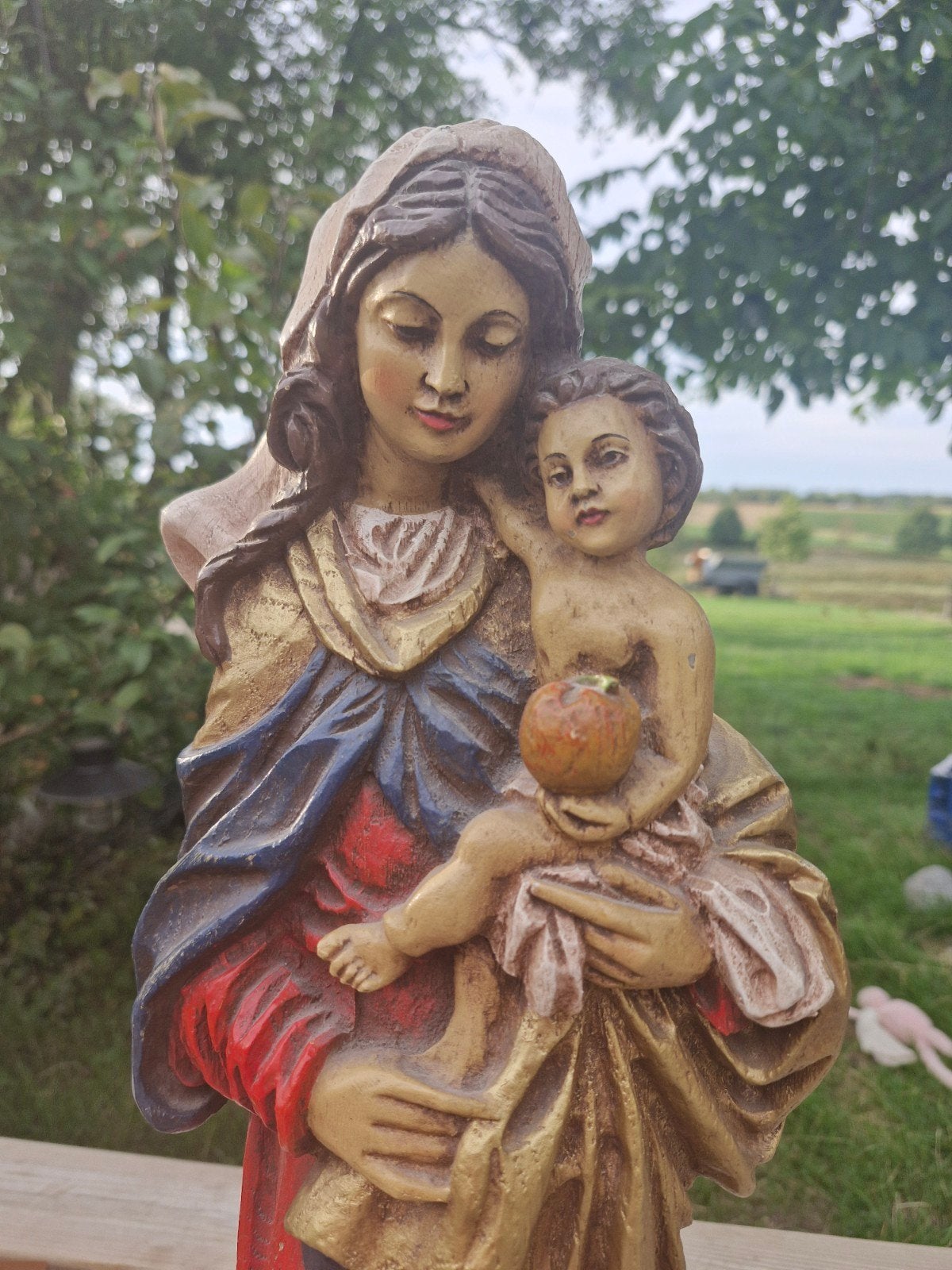 Maria met kind beeld - 54 cm gilde handwerk, Beeld, Meerkleurig, Religie, 50 - 100 cm