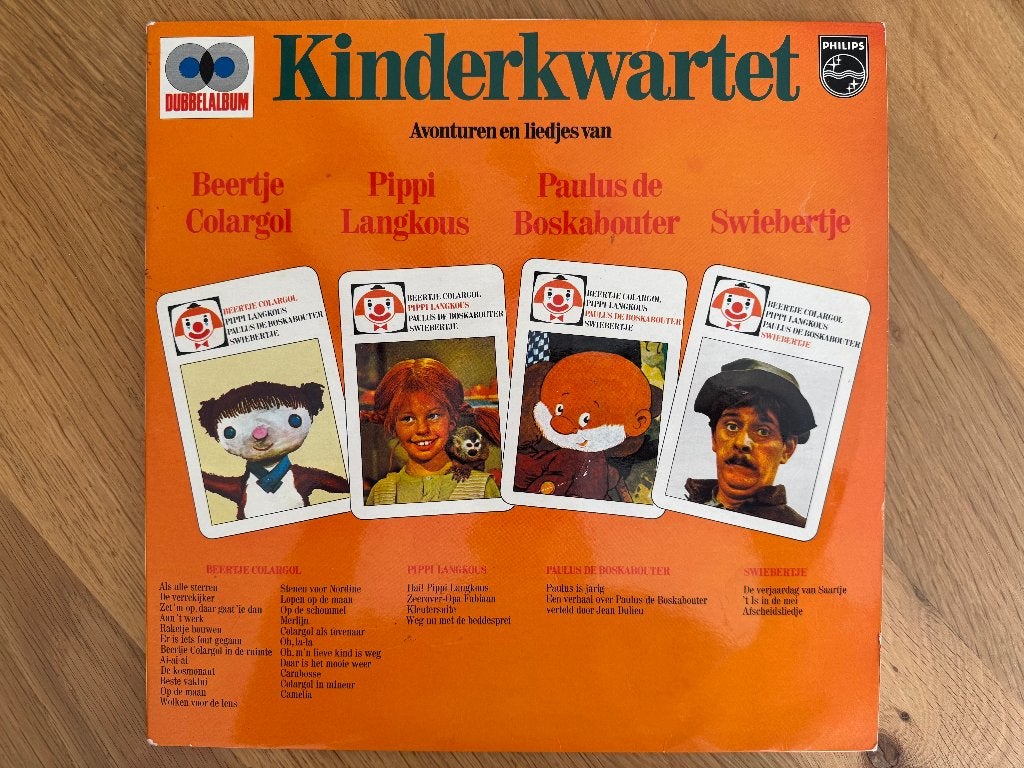 dubbel LP kinderkwartet, Gebruikt, Ophalen of Verzenden, Dubbel-LP, Verhaal of Sprookje