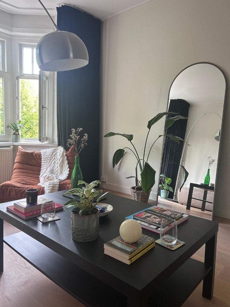 Black Coffee Table with Storage Shelf, Ophalen, Gebruikt, 100 tot 150 cm, 50 tot 100 cm