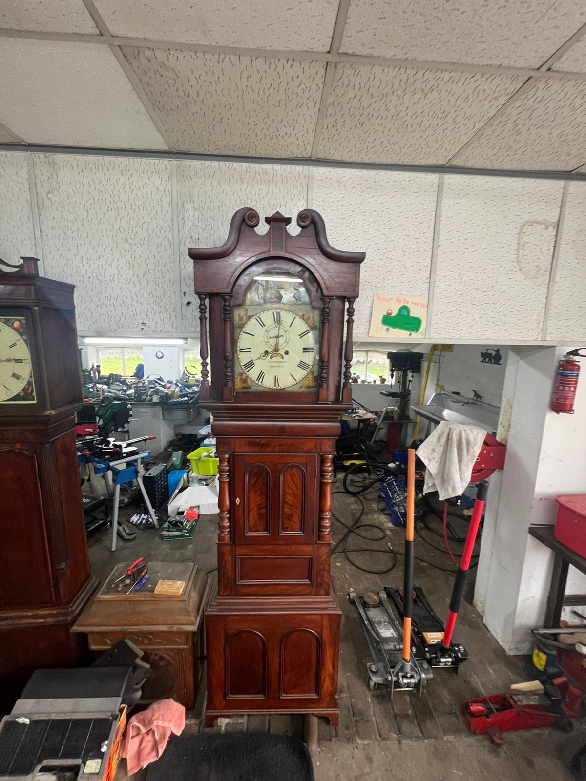 Klok met mechaniek scheepjes, Antiek en Kunst, Ophalen