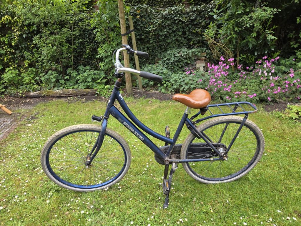 Sparta fiets blauw 26 inch, Fietsen en Brommers, Ophalen, Terugtraprem, Sparta, Gebruikt