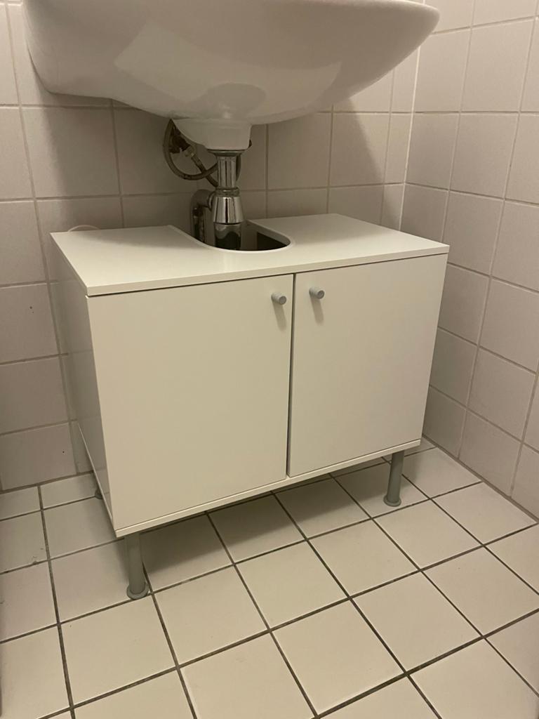 Wastafelkast wit 60x55 cm met 2 deuren, Huis en Inrichting, Ophalen, Gebruikt, 50 tot 100 cm, Minder dan 100 cm