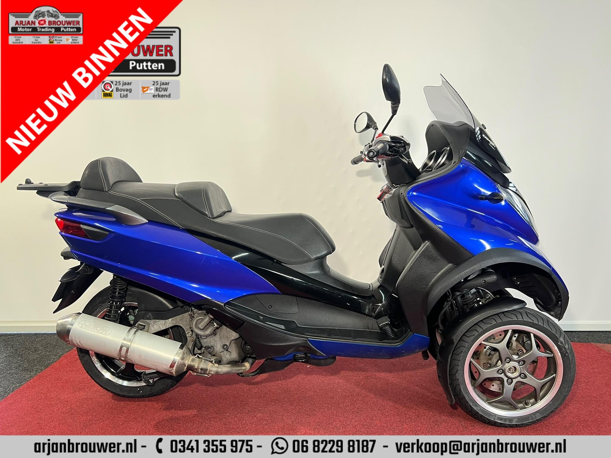 Piaggio 500 LT MP3 Sport ABS Limited Edition, Motoren, Scooter, 493 cc, Piaggio Vespa B.V., Minervum 7272
4817 ZM  Breda, NL