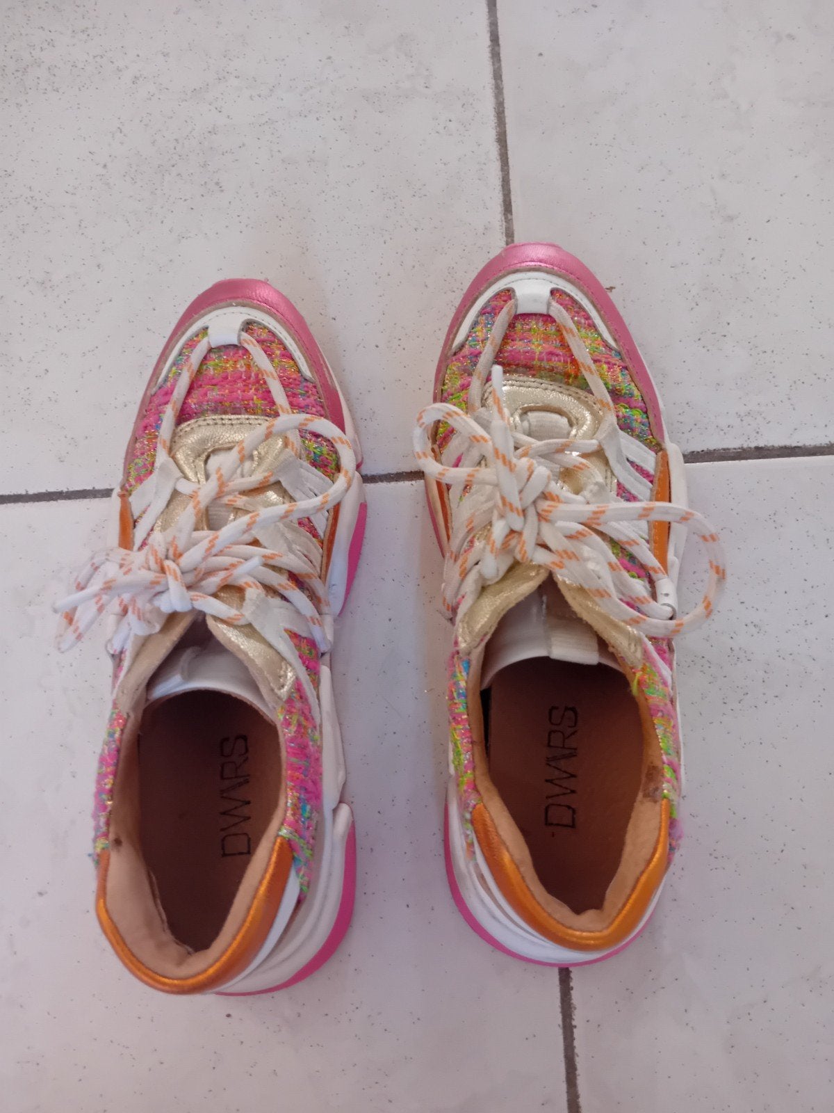 DWARS Kleurrijke Sneakers - Maat 38, Verzenden, DWARS, Roze, Sneakers of Gympen